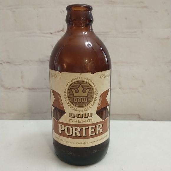 Vintage Dow Cream Porter Stubby Brown Beer Bottle 12 oz - Picture 1 of 5